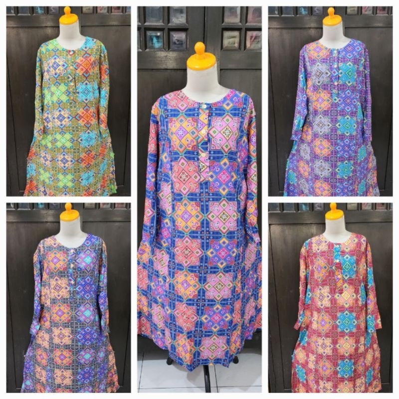 Longdress ABAYA KUDA MAS LD 132 cm / DASTER JUMBO abaya Kudamas lengan panjang bisa untuk busui LD 1