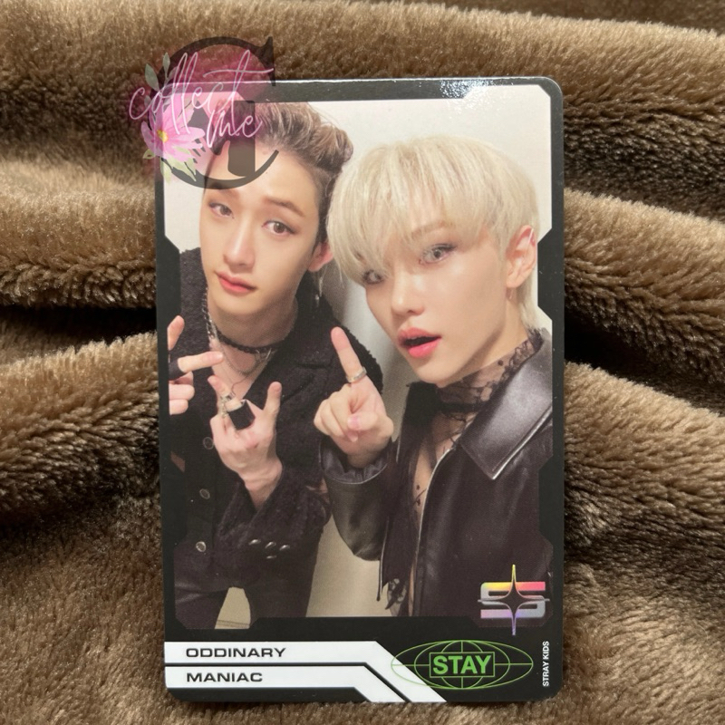 [SKZ] Oddinary Bang Chan Felix Trading Unit Card Black Border