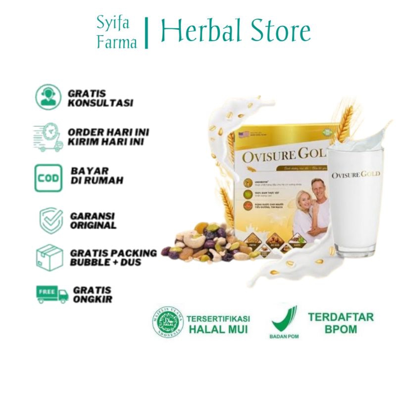 

1 BOX OVISURE GOLD MILK SUSU OBAT TULANG DAN SENDI YG SEHAT 100% DIMFOR USA