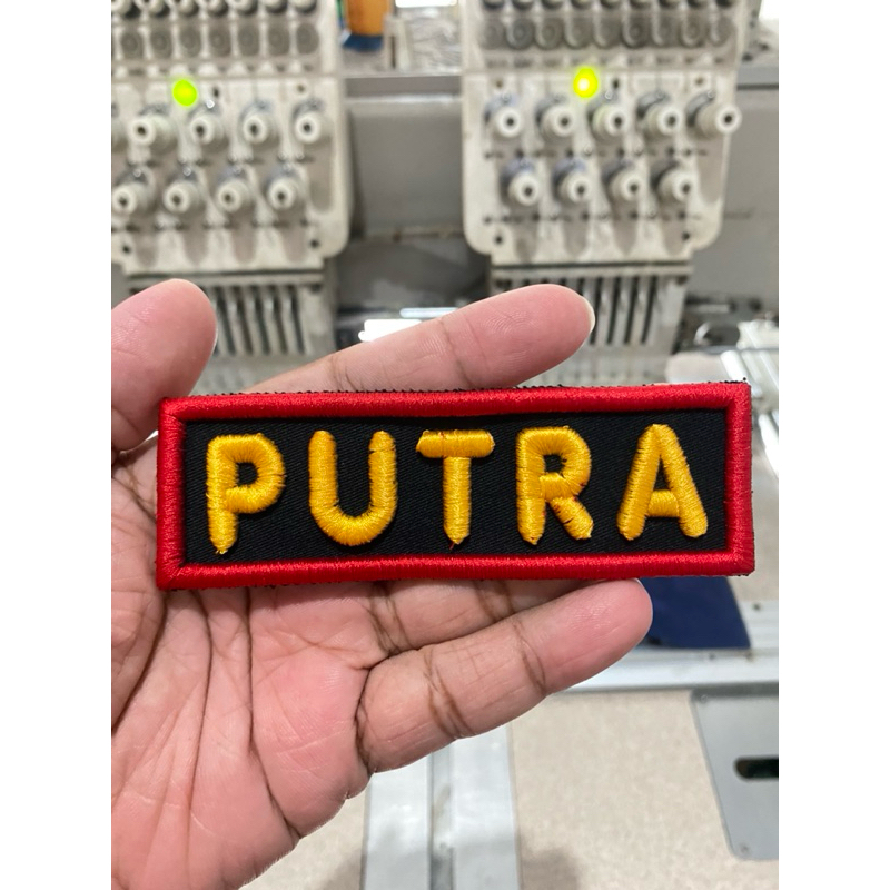 PATCH BORDIR TIMBUL NAMA + VELCRO / PEREKAT ( Sehari Jadi ) [ BEST QUALITY ] [ BISA CUSTOM ]