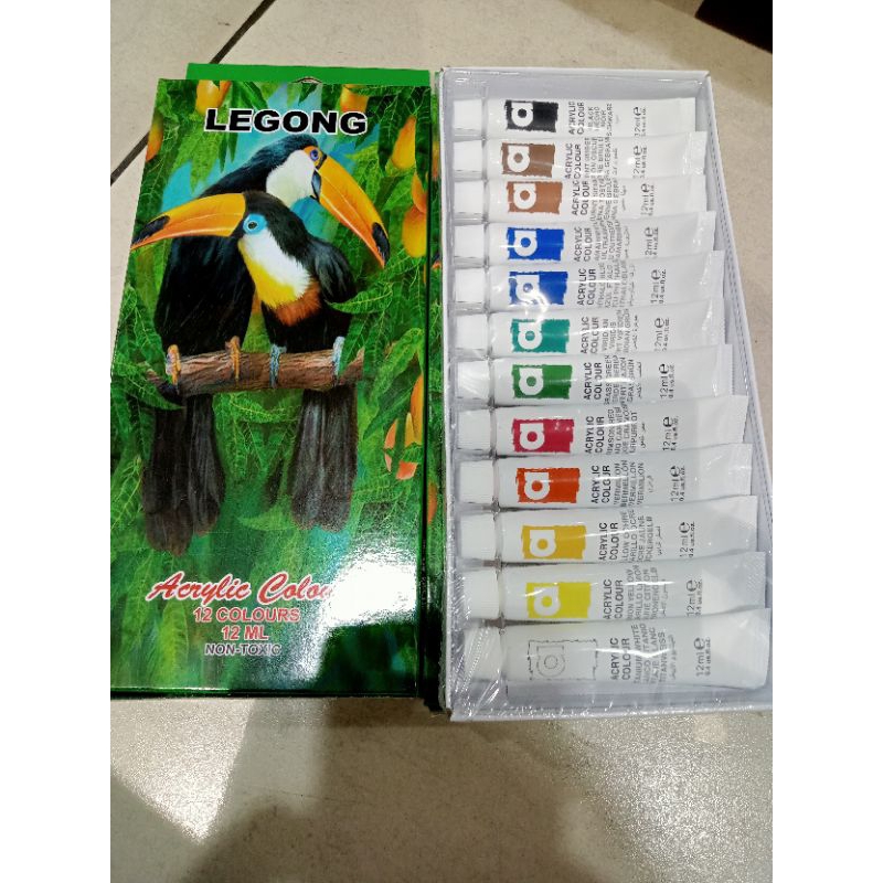 

legong cat acrylic color 12 set