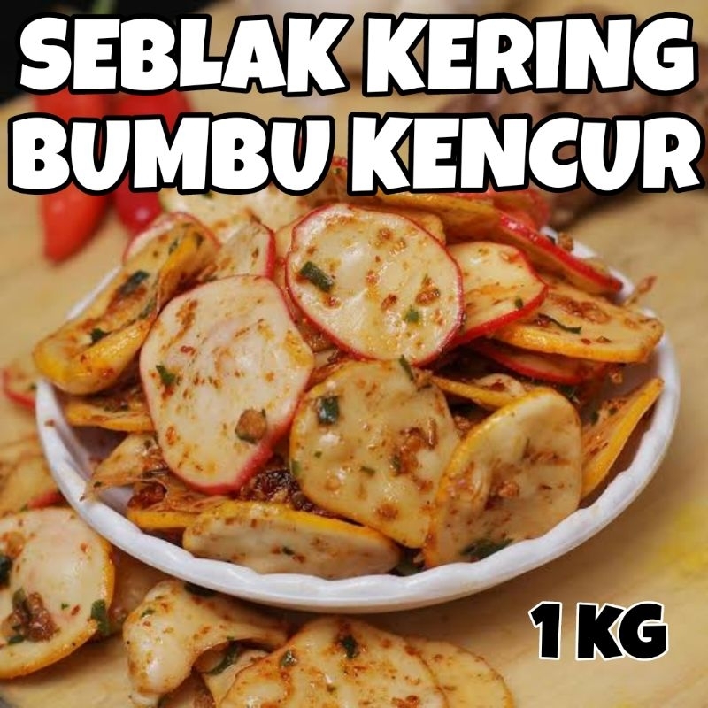 

KRUPUK SEBLAK KERING 1KG VARIAN RASA , PEDAS , SEDANG , BIASA