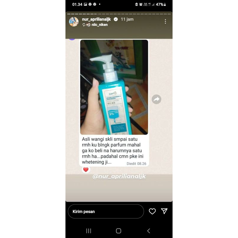 LOTION INFUS PUTIHNYA PASTI SETARA INFUS WHITENING ORIGINAL