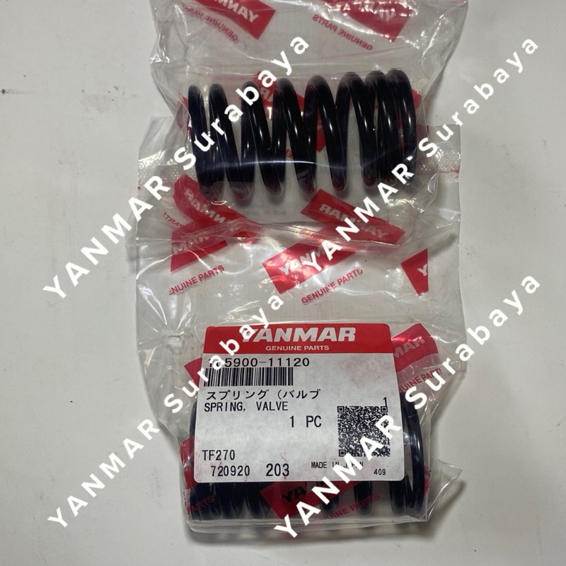 (1Biji) Valve spring / Per klep Yanmar TF300 105900-11120 Original