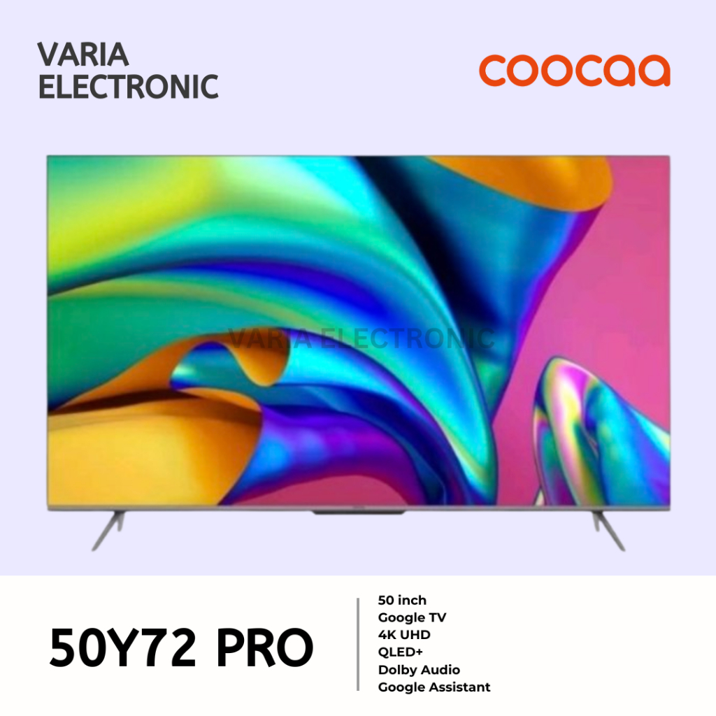 LED TV COOCAA 50 Inch 50Y72PRO 4K UHD QLED+ Google TV