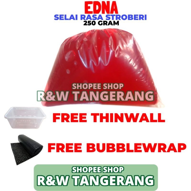

Edna Selai Stroberi 250 Gram Repack
