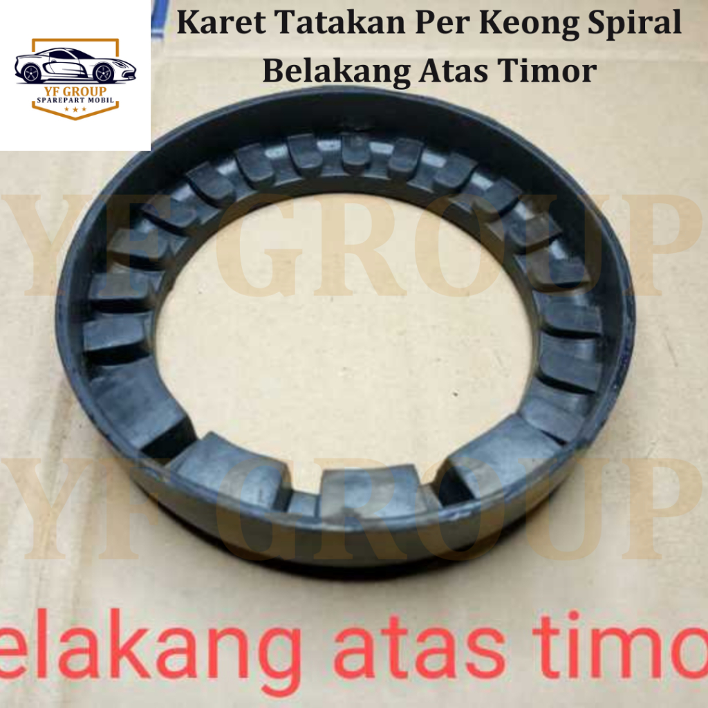 SPAREPART MOBIL Karet Tatakan Per Keong Spiral Belakang Atas Timor