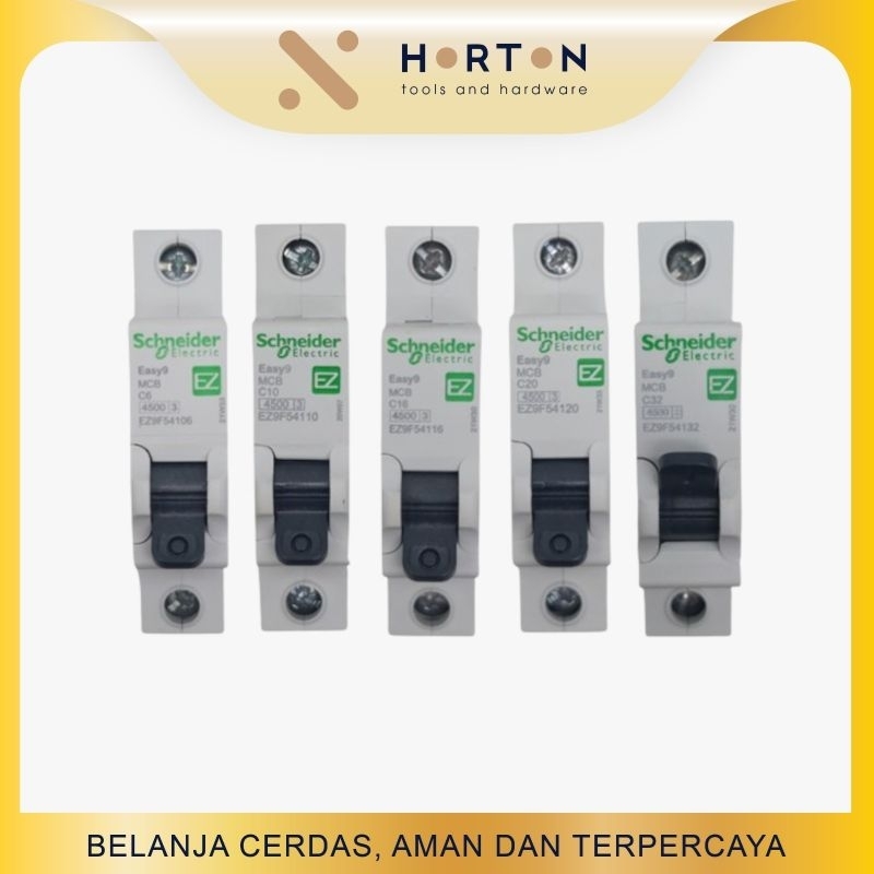 Schneider Easy9 MCB 1P 2A 4A 6A 10A 16A /  MCB 1 Phase ORI