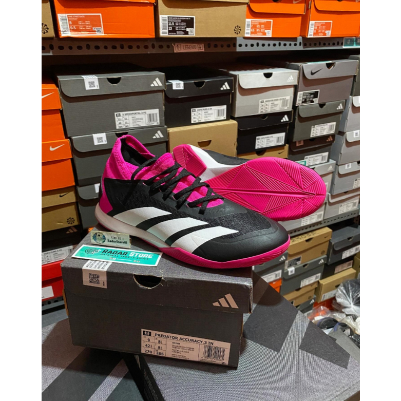 Sepatu Futsal Adidas Predator Accuracy.3 IN Pink GW7069 Original BNIB