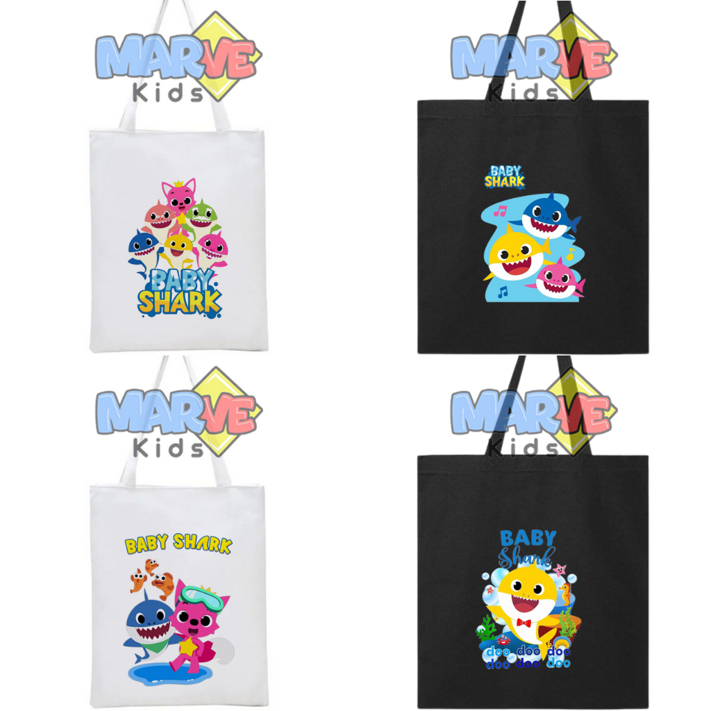 Totebag Tote Bag Goodiebag Goodie Bag Baby Shark Tas Sekolah Tas Hampers Souvenir Ulang Tahun Ultah