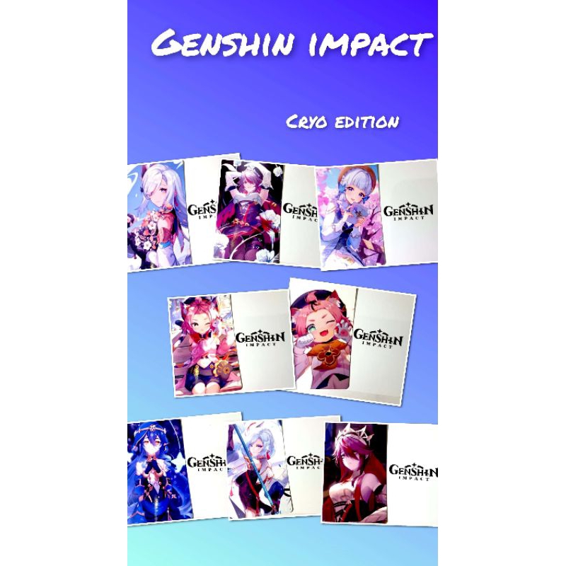 Photocard Genshin Impact Cryo