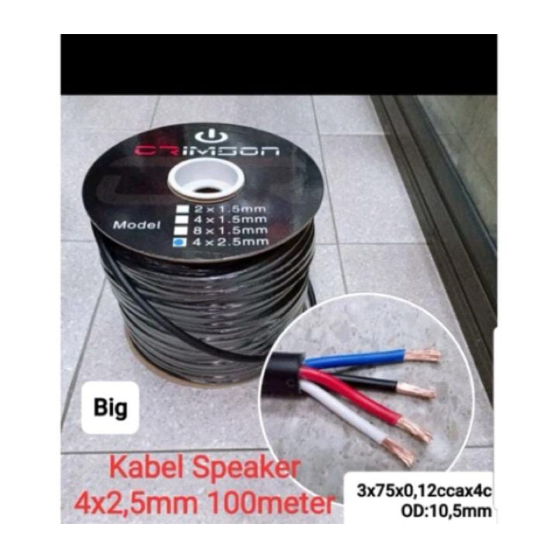 Kabel Speaker Audio Crimson 4x2.5 / 4x2.5 / 4 x 2.5 ORIGINAL