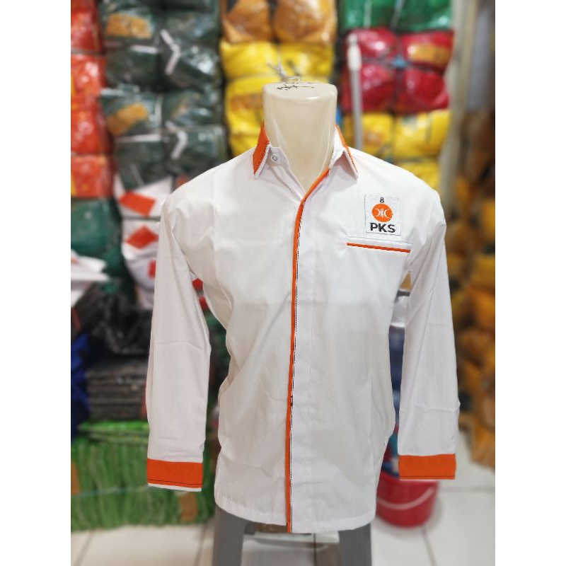 kemeja partai PKS lengan panjang