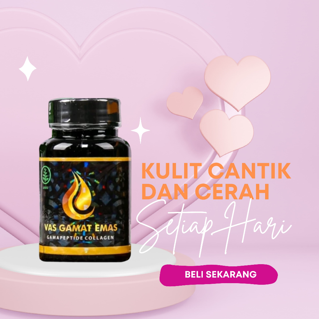 Vas gamat emas collagen colagen original 100% asli ori pemutih badan wajah glowing ampuh permanen bp