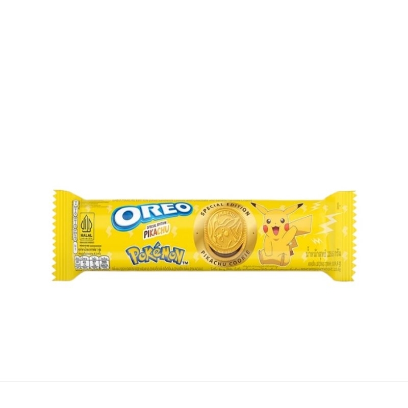 

Oreo Pokemon Pikachu Cookies Cokelat Pisang 119g