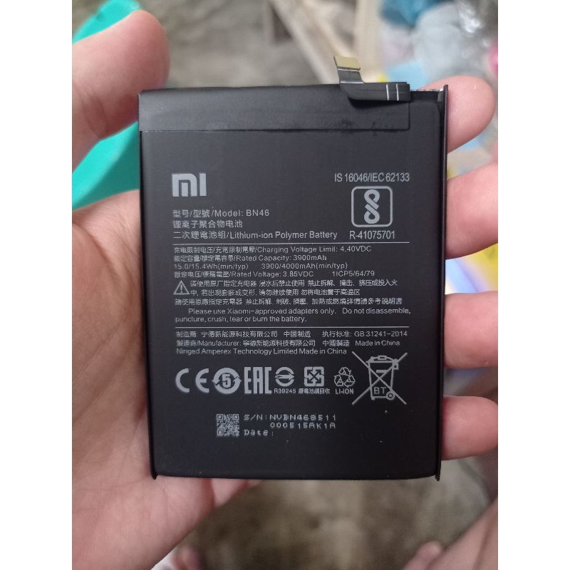 BATRE BATERAI HP BN46 XIAOMI REDMI 7 / REDMI NOTE 8 ORI