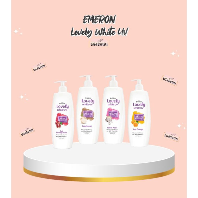 EMERON LOVELY WHITE UV GLOW & BRIGHT 500ML/HANDBODY LOTION EMERON LOVELY/LOTION EMERON LOVELY