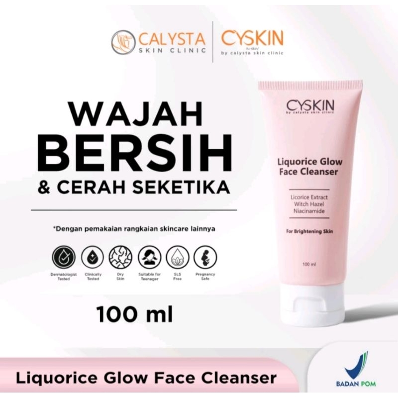 Facial Wash Glowing Cyskin by Calysta Skincare