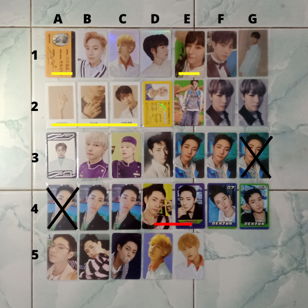 HARGA TAKE ALL Renjun photocard nct dream we go up crew card dream show hologram  we boom gojek ar c