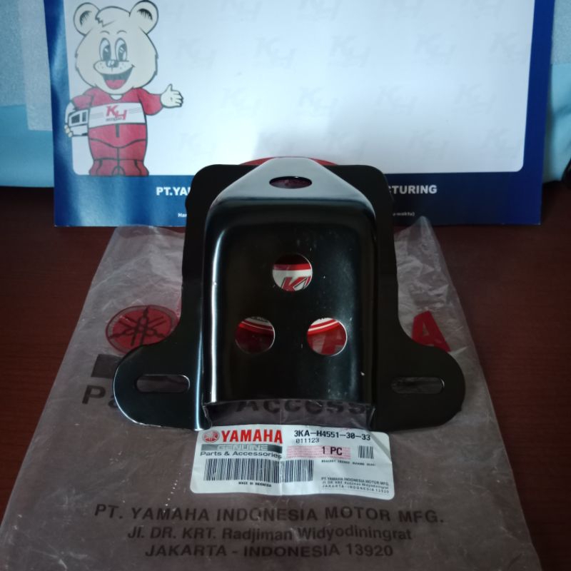 BREKET DUDUKAN LAMPU BELAKANG RX KING BRACKET LINCENCE ORI 3KA