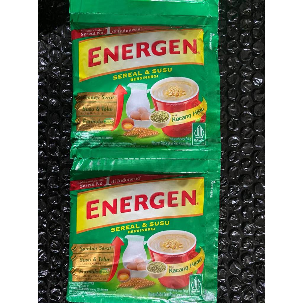 Energen sereal 1 renteng / energen sachet isi 10 / Energen coklat vanilla kacang hijau