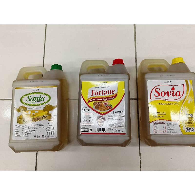 

Minyak Goreng Sania (5 Ltr), Fortune (5 Ltr) & Sovia (5 Ltr)