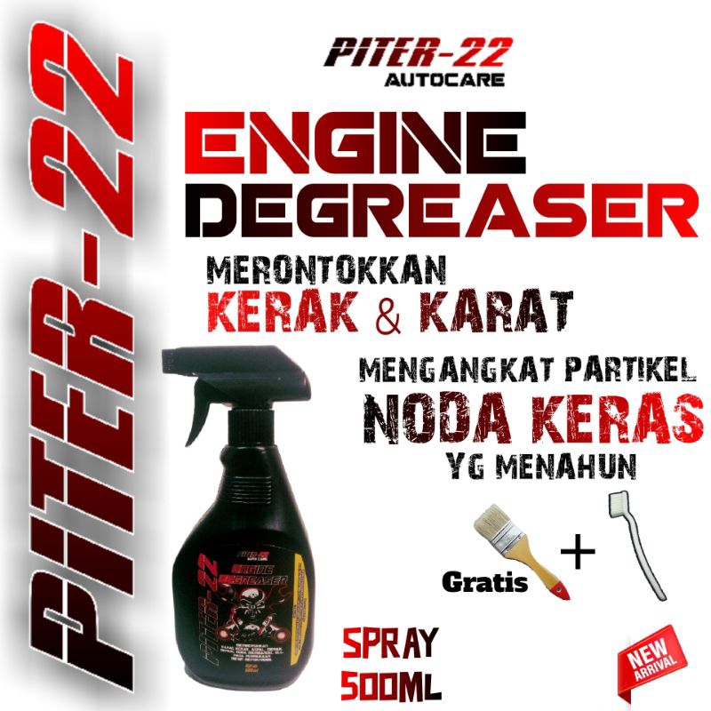 ENGINE DEGREASER MESIN SUPER AMPUH / CAIRAN PEMBERSIH MESIN MOTOR KERAK OLI / PEMBERSIH KARAT MOTOR 