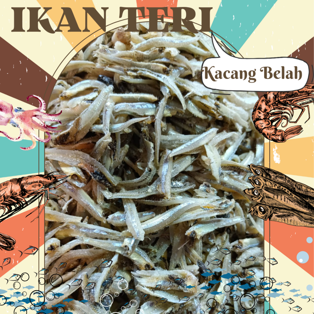 

Ikan Teri Kacang Belah Khas Medan 250 Gram