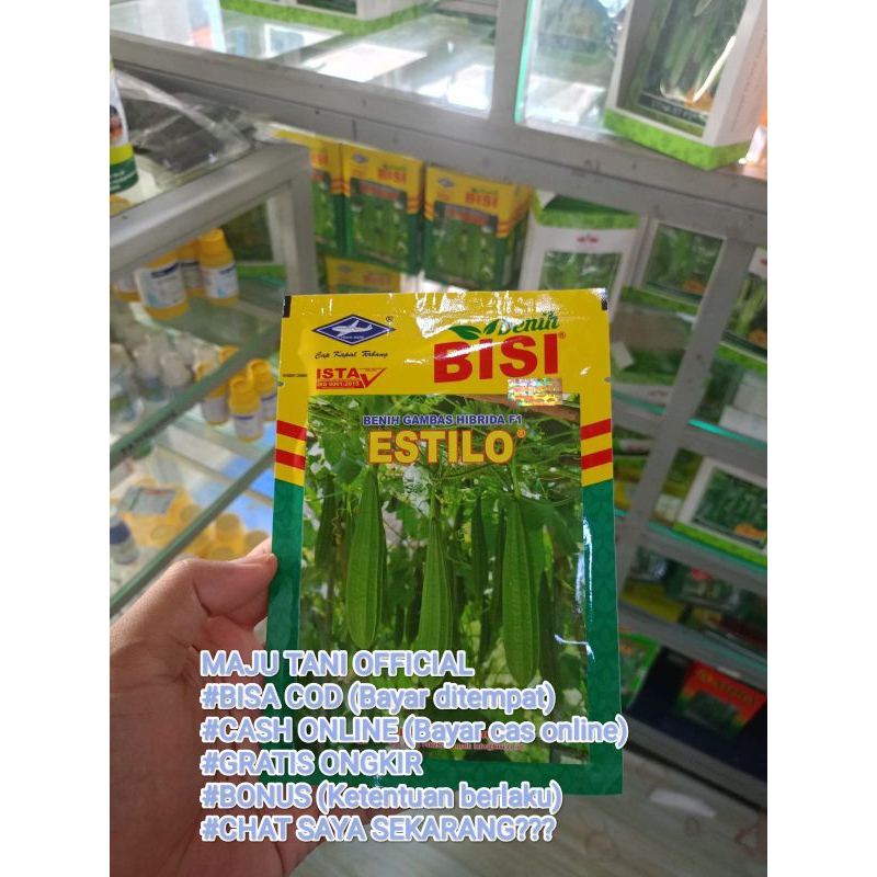 

Benih Tanaman Sayuran Gambas Oyong Estilo F1 (Cap Kapal Terbang) Isi 10 Gram Produksi Tinggi Kadaluarsa Panjang 2025