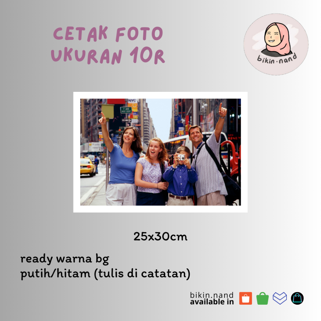 

CETAK FOTO 10R (25x30cm) - TANPA MINIMUM PEMESANAN - Murah PROSES KILAT Berkualitas