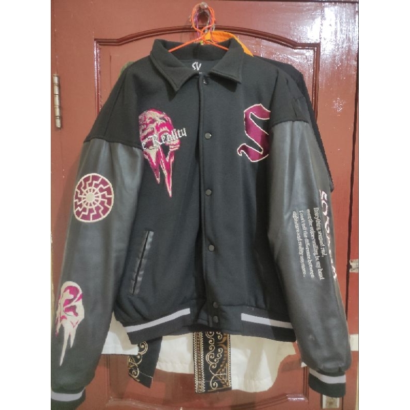 Fake Reality | Mentall Ilness Series | Sovaga Varsity Jacket