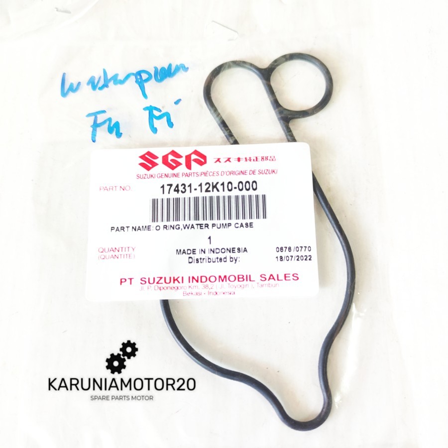 Oring Water Pump Satria Fu Fi Injeksi Original SGP 17431-12K10-000