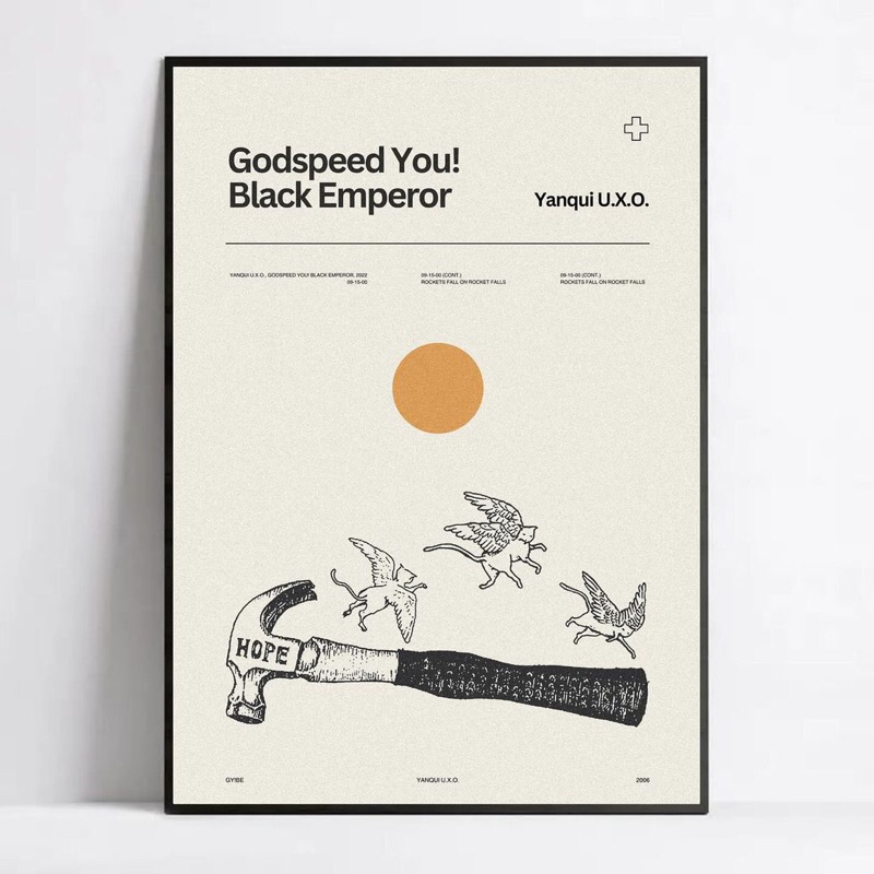 Poster Frame - Godspeed You Black Emperor - Yanqui UXO