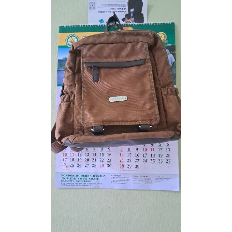Tas ransel Elizabeth wanita cokelat original/ori (preloved/PL)