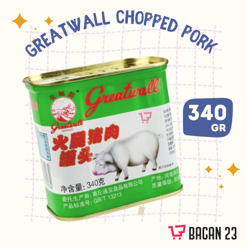 

Greatwall Chopped Pork & Ham (340 gr) / Daging Babi Cincang