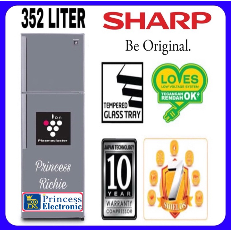 Kulkas Sharp SJ 450 GP SD 2 pintu Big kirei series