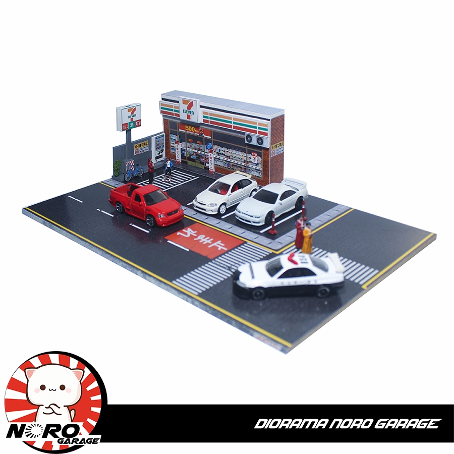 Diorama Japanese Mini Market 7-Eleven. LITE Versi. Skala 1:64