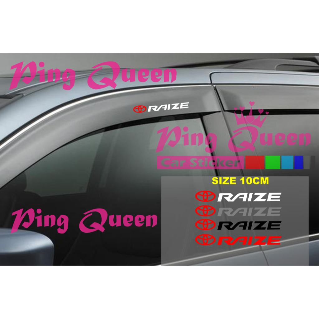 STICKER WIPER TALANG AIR MOBIL RAIZE STICKER WIPER TALANG AIR MOBIL TOYOTA RAIZE