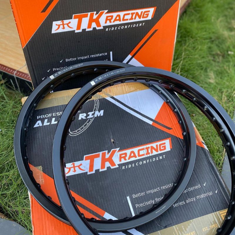 VELK VELG TK RACING HITAM RING 17 UKURAN 160&185