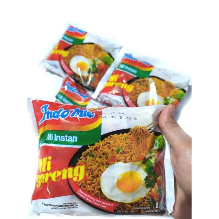 

paket 4pcs indomie goreng mi goreng instan