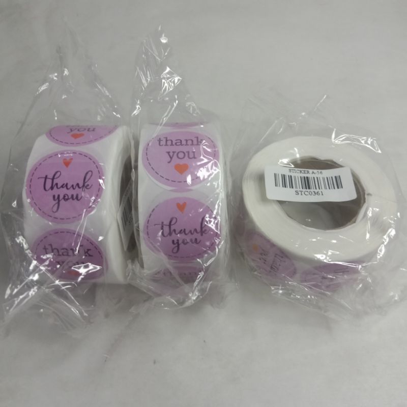 

[ 500 pcs ] stiker/ sticker Thank You kode STC0361