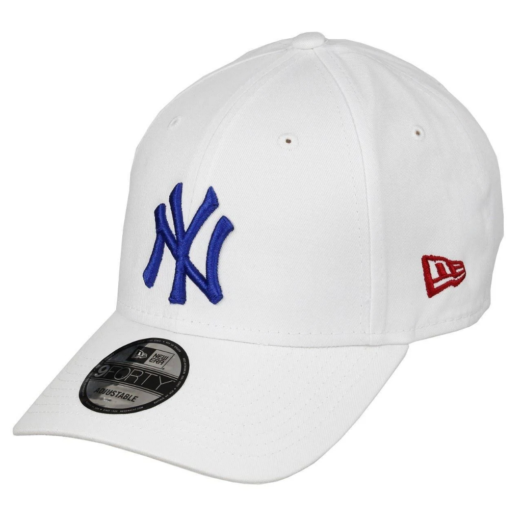Topi Baseball NY New York Yankees White Blue Logo Bordir