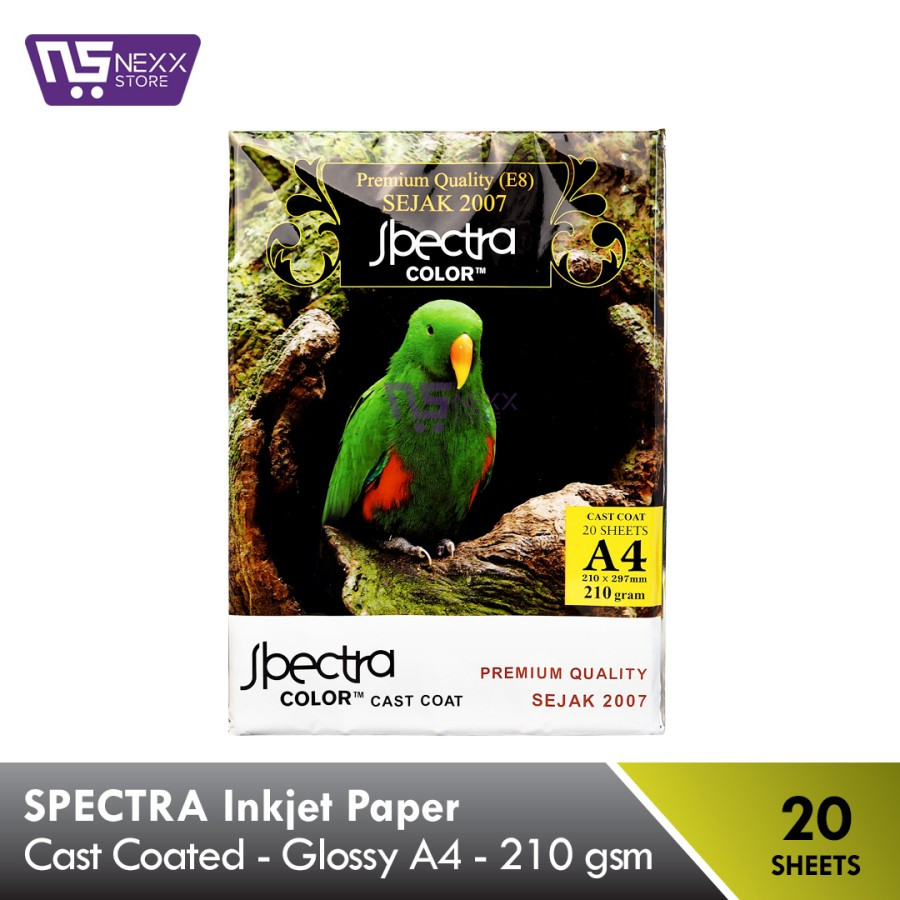 

SPECTRA Cast Coated Inkjet Paper Glossy A4 210 gsm