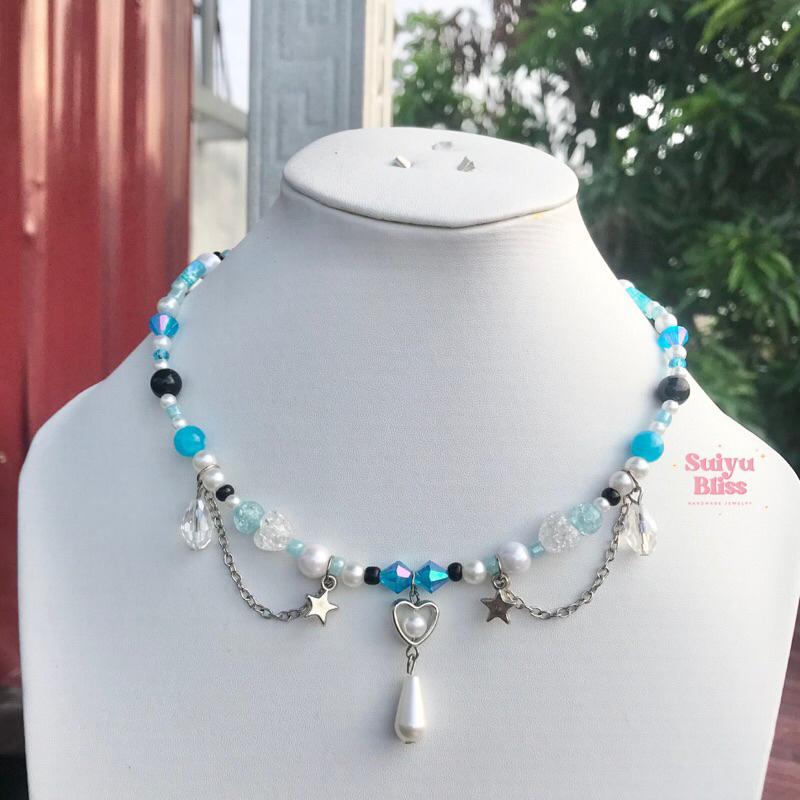 ` ~ ୨୧ ♡ ·  Howl's Necklace - Ghibli inspired necklace | Beaded necklace | Howl moving castle | Kalu