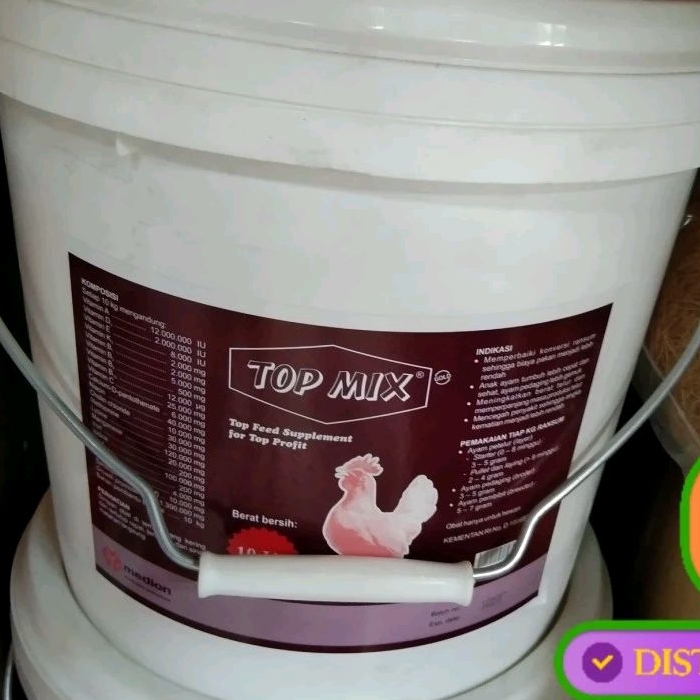 Mineral Ayam Top Mix 10 Kg (Kaleng)