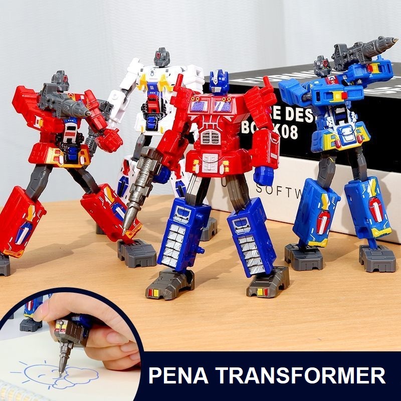 

2024 action DIY PENA / Pensil Mainan ANAK Transformasi Pena Robot optimus Anak Laki-laki / Optimus Pen / Pena Mainan/Pena Puzzle