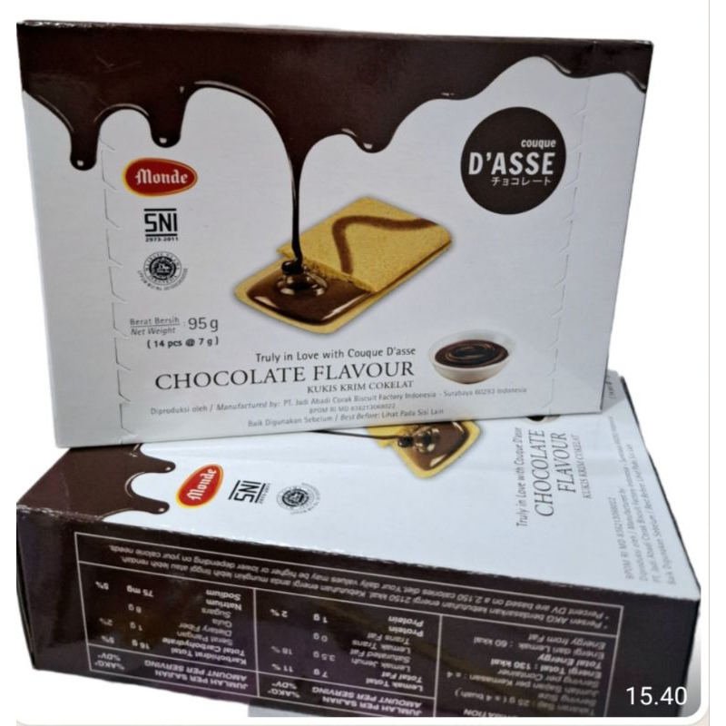 

MONDE DASE CHOCO 95GR [ 14 PCS X 7GR)