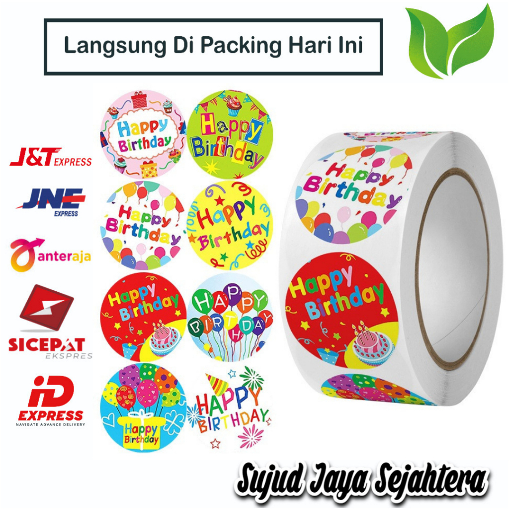 

12. STICKER THANK YOU STICKER TERIMA KASIH (MODEL HAPPY BIRTHDAY) 1 ROLL ISI 500 PCS TINGGAL KUPAS DAN TEMPEL