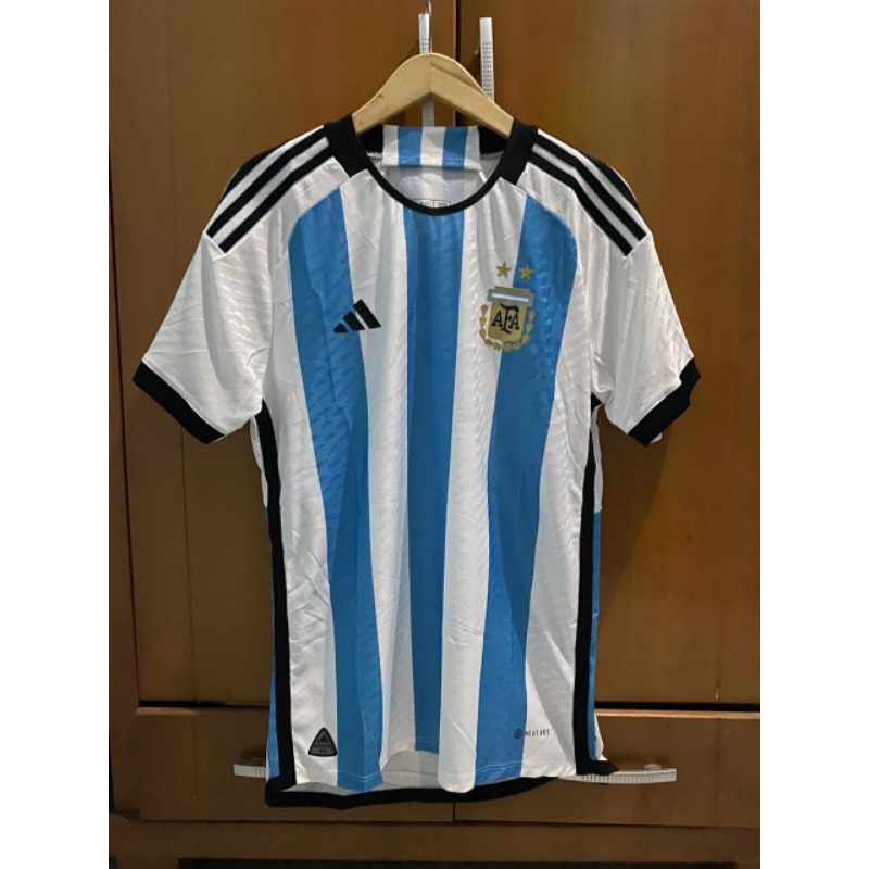 Jersey Argentina Home Player Issue Piala Dunia 2022