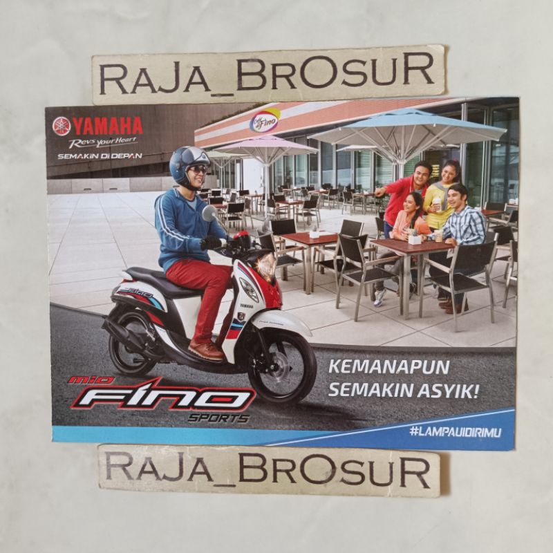 Poster brosur katalog leaflet Yamaha Mio Fino FI Injeksi 2015